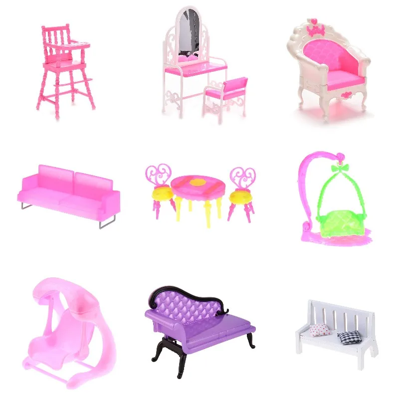 Кукольная кухонная мебель аксессуары для кукольных обеденных столов стульев
