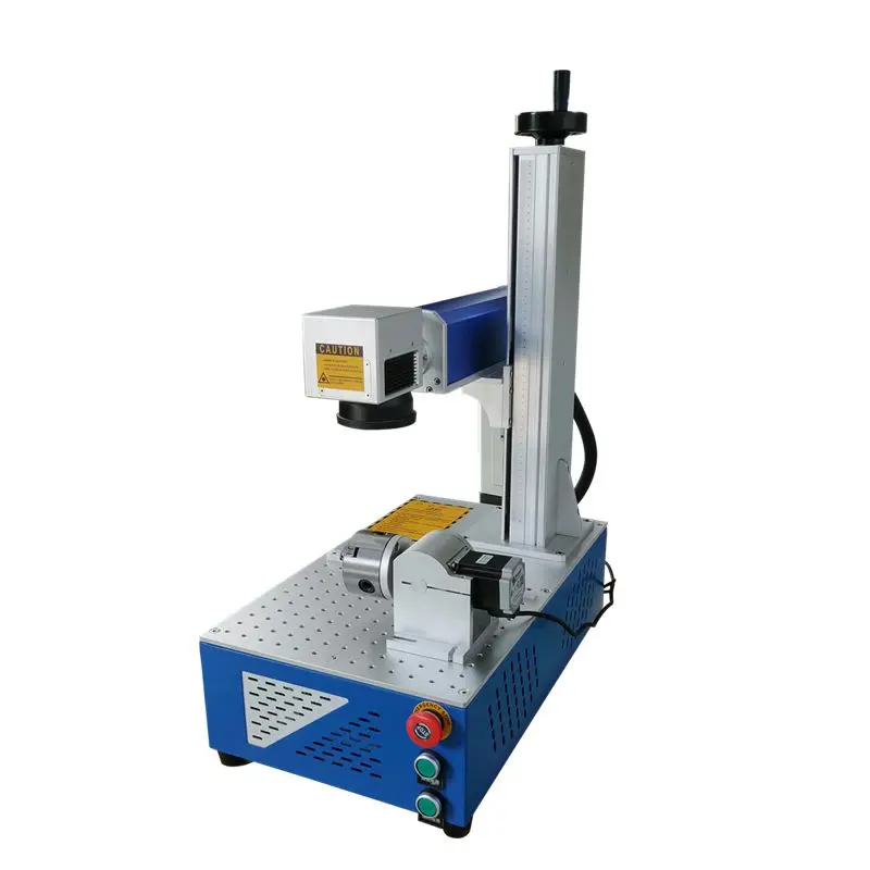 Raycus 30W 20W 150x150mm rotary axis included fiber laser marking machine for metal materials phone case plastic all | Инструменты