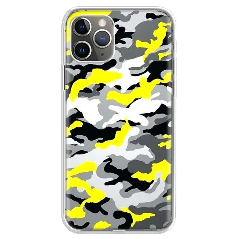 Army Camouflage Phone case For iphone 5 5S 6 plus 7 8 8plus 11 Pro X XS XR MAX SE 2020 soft Shell silicon coque TPU back Cover | Мобильные