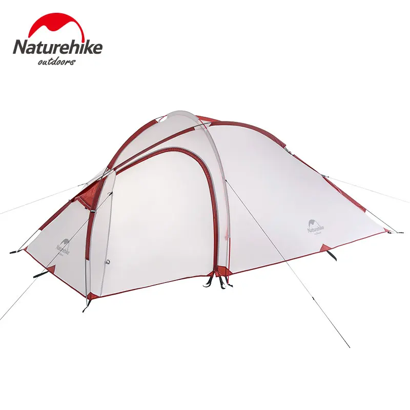 Naturehike outdoor Tent Ultralight Double Layers Aluminum Rod Camping Tent NH family tents Two rooms
