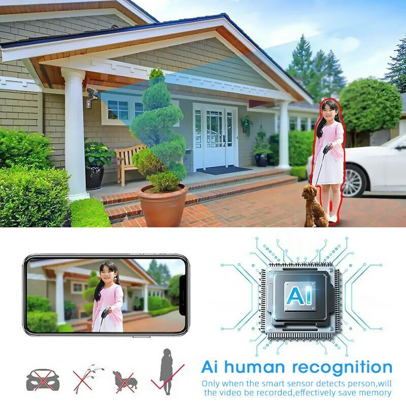 Мини Беспроводной Wi-Fi IP Камера наблюдение езопасности дома HD 1080P Smart веб звуковая