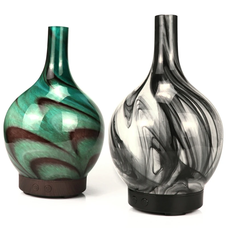 

Wood humidifier aromatherapy machine colorful lamp ultrasonic glass colorful aromatherapy machine