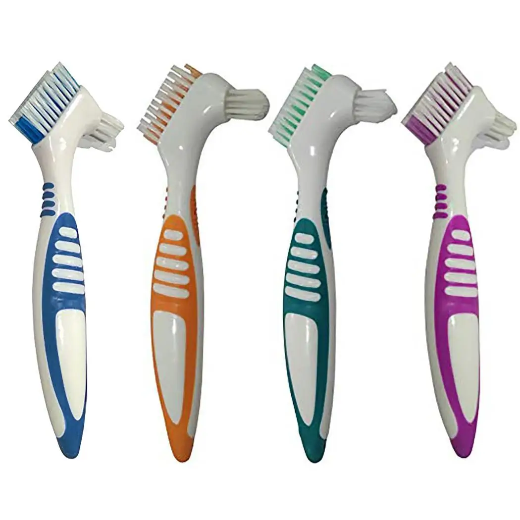 Щетка для чистки протезов отбеливающая кисть зубов инструмент ухода за полостью