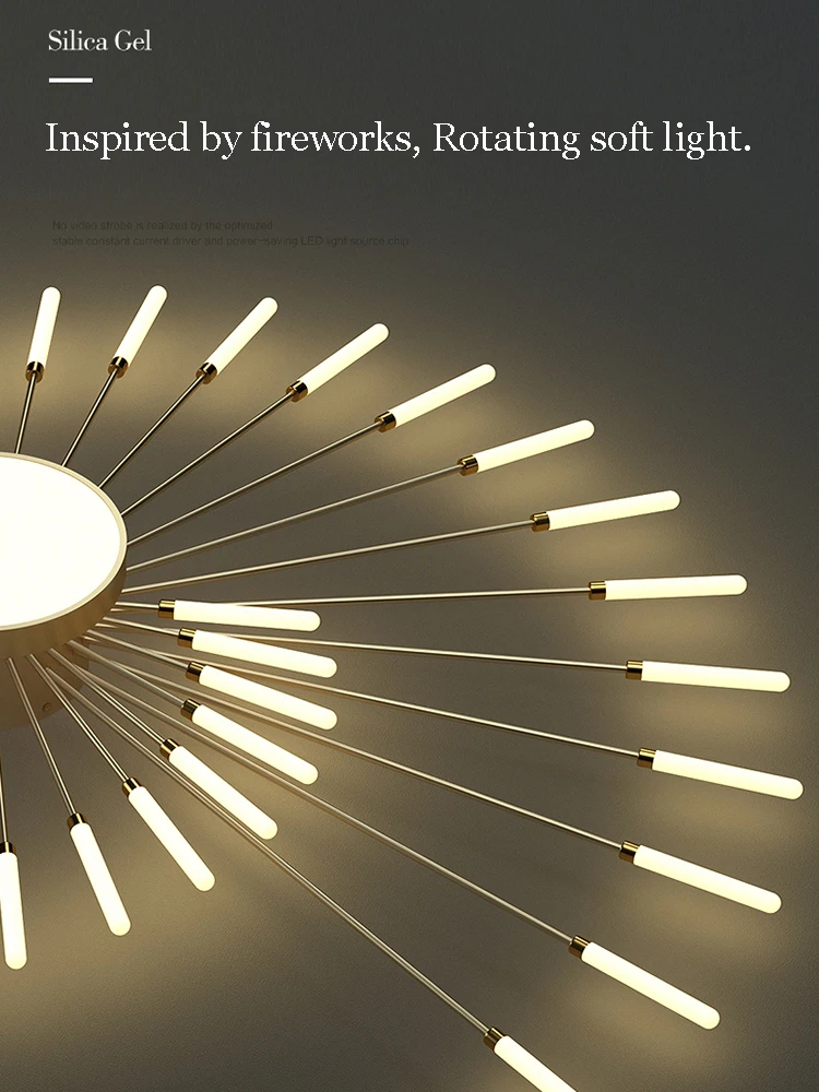 $51.58 Modern LED Ceiling Lamp Light Gold/Black Bedroom Dining Room Lighting Bathroom Hotel Chandelier Factory Direct Sales 90v-220v