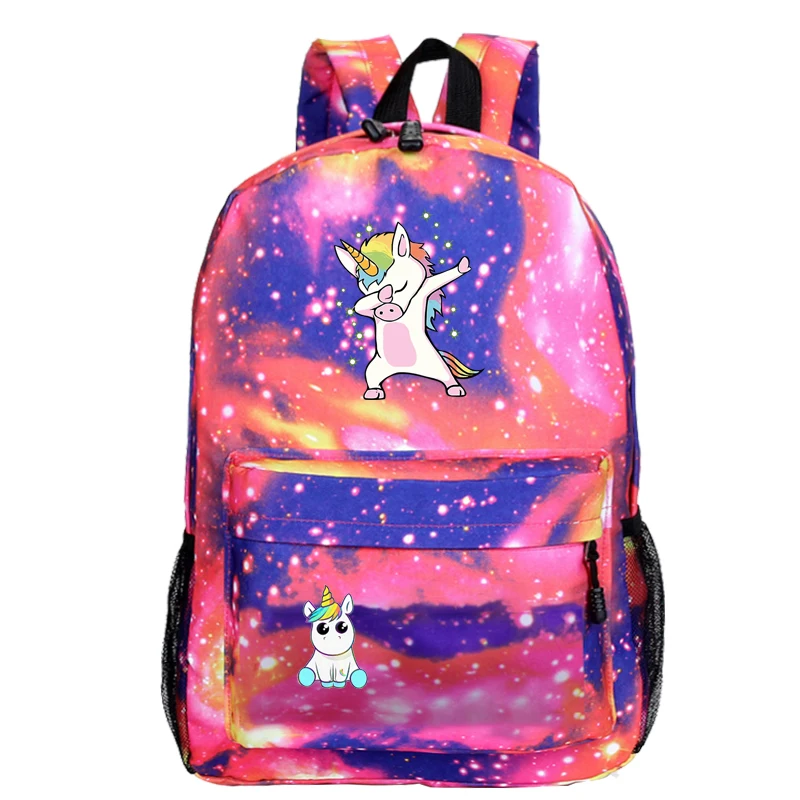 

Dabbing Unicorn Backpack Students Boys Girls Bags Fashion New Pattern Women Travel Mochila Teens Back to College Daily Rucksack