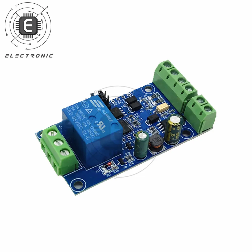 Модуль реле Modbus-Rtu 1/2 каналов 7-24 В переключатель выход 12 вход 485 TTL анти-обратный |