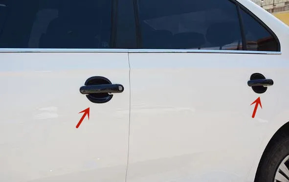 

Хромированная дверная ручка из АБС-пластика для Skoda Octavia 2007-2014, декоративные наклейки с защитой от царапин, Стайлинг автомобиля