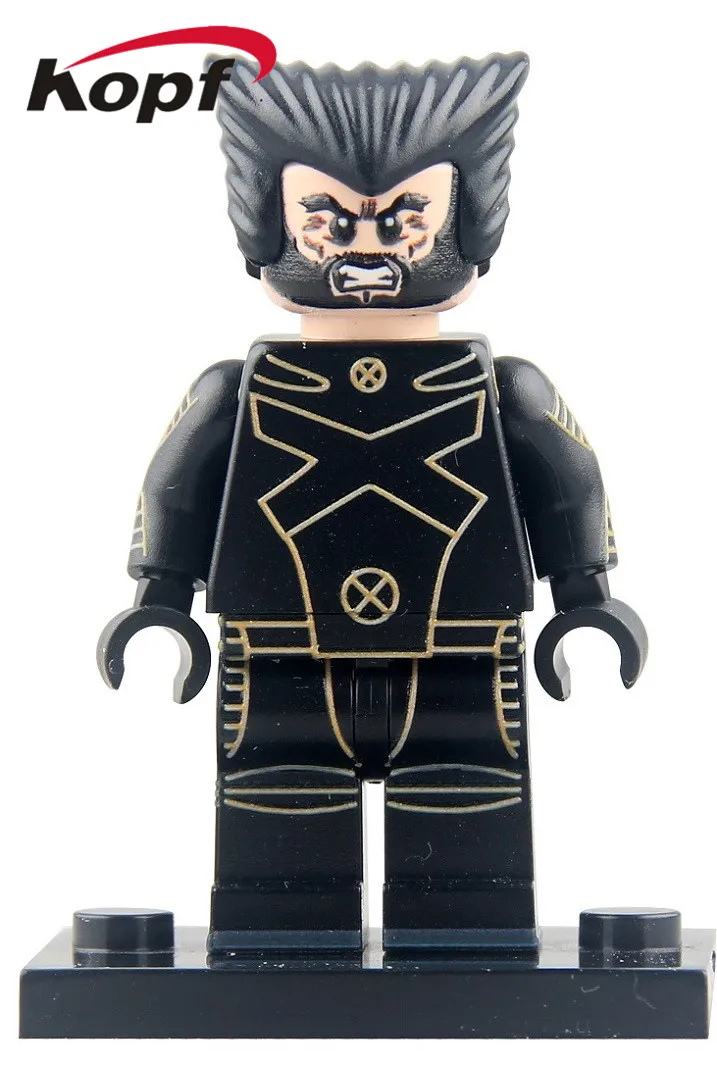 PG022 Without Box Однопродажный строительный блок Super Heroes X-Man Wolverine Quick Silver Rogue проф X Psylocke Iceman детские игрушечные фигурки PG8006 - Цвет: PG022 Without Box