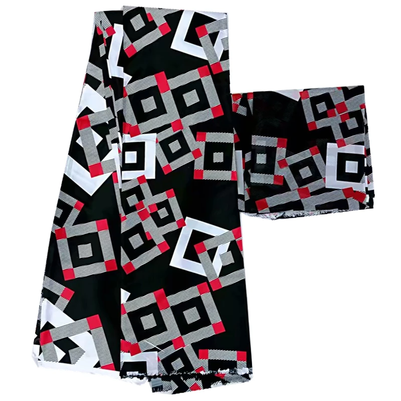 Африканская шелковая восковая ткань 2019 Высококачественная африканская с