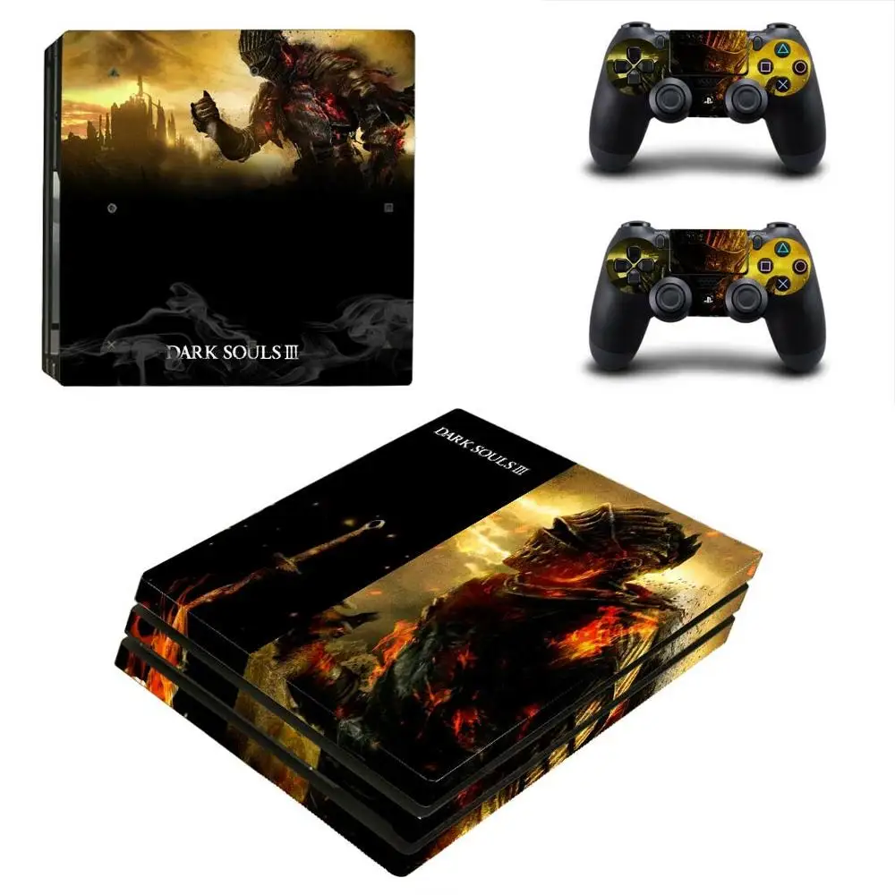 Наклейки Dark Souls PS4 Pro s Play station 4 наклейки для PlayStation скины консоли и контроллера