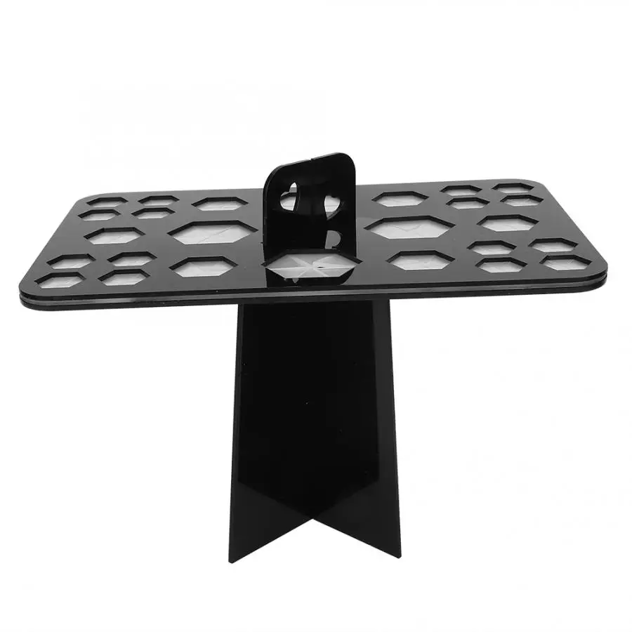 Черная Кисть для макияжа с 26 отверстиями держатель высыхания воздуха