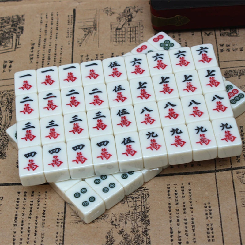 Новая китайская мини игрушка античный маджонг развлекательные игры с