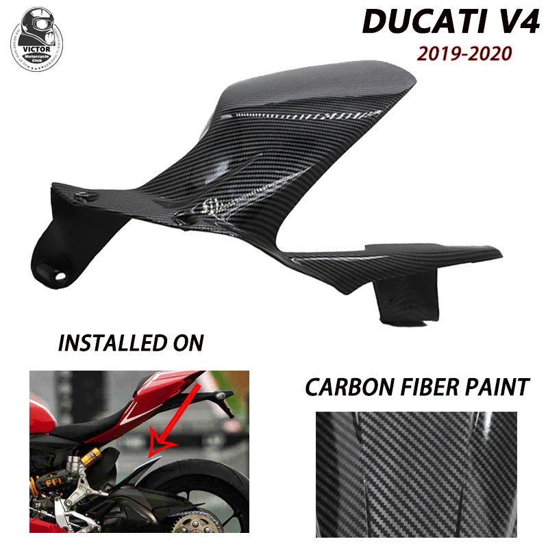 Adatto per il più recente prodotto Ducati Panigale V4 V4S moto parafango anteriore e posteriore in fibra di carbonio paraspruzzi 2018 2019 2020