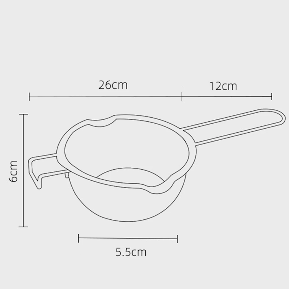 

Long Handle Wax Melting Stainless Steel Pot DIY Scented Candle Soap Chocolate Butter Handmade Soap Tool Non-stick Easy Cleaning^