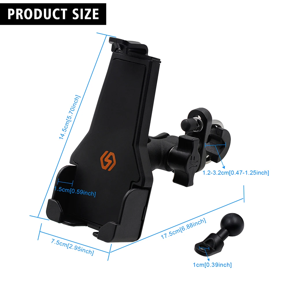 

Metal Bicycle Motorcycle Mobile Phone Holder Triangular Fixation Anti-Slip Bracket GPS Clip Universal Stand For All Smartphones