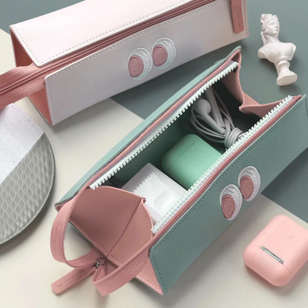 

Милая мультяшная косметичка Kawaii, косметичка большой емкости, чехол для карандашей, косметичка, корейский держатель для ручек, Хранение Косм...