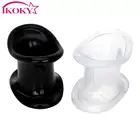 IKOKY фаллоимитаторы для дополнительной женской стимуляции, задержки эякуляции, мешочек целомудрия, устройство для мошонки носилки пояса девственности Секс-игрушки для Для мужчин Силиконовое кольцо на пенис для полового члена, создающий защитную пленку
