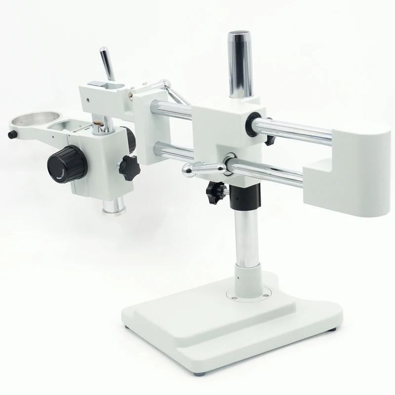 FYSCOPE 6.7X-45X ! DOUBLE BOOM STAND BINOCULAR HEAD STEREO ZOOM MICROSCOPE +144pcs LED | Инструменты