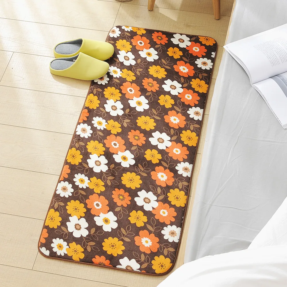 

Modern household bathroom mats three-piece set flannel kitchenbathroom absorbent non-slip carpet three-piece suit door mat rug