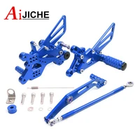 cnc aluminum motorcycle adjustable rearsets rear sets foot pegs for yamaha yzf r6 yzfr6 yzf r6 2006 2016 2015 2014 2013