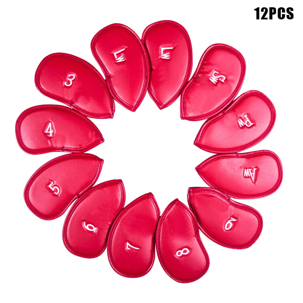 

2020 Portable PU Leather Golfs Club Iron Head Covers Protector Golfs Head Cover Set Training Aids Gift for Golfer X85