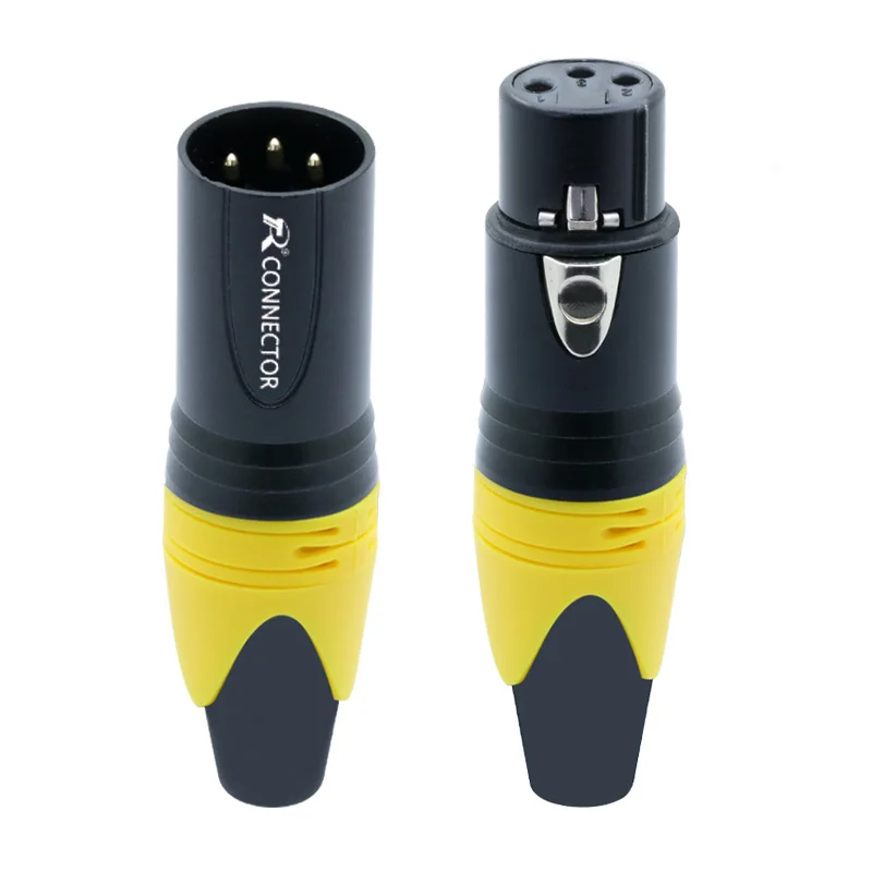 

28sets 3PIN XLR connector Microphone plug male female adapter MIC wire connector 7 colors offer 1set M/F