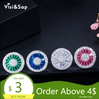visisap vintage full stone zircon 12 5mm large round studs earrings for women fine unique earring gifts fashion jewelry e228