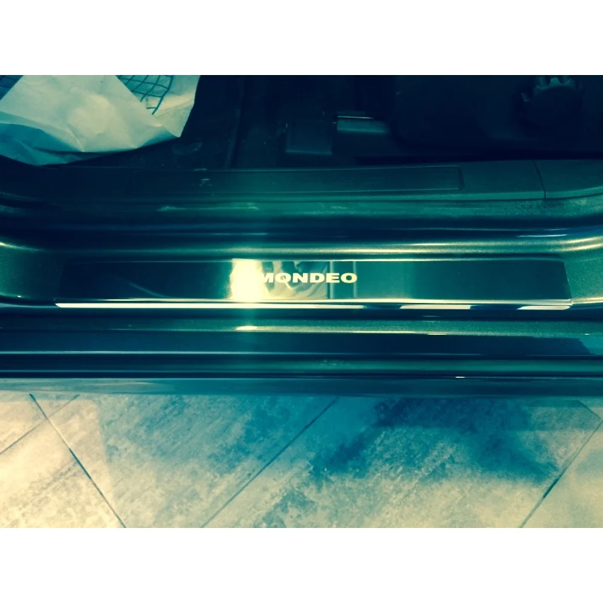 Door sill stainless steel Ford Mondeo (MK V) 2015-(set of 4 PCs) | Автомобили и мотоциклы