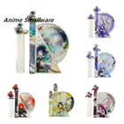 Genshin ударная фигурка Venti Ganyu Keqing Xiao, уменьшение Zhongli, косплей, акриловая линейка, печать высокой четкости, Детские канцелярские принадлежности