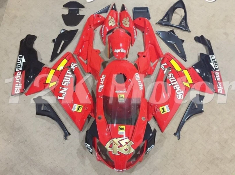 

Новый комплект обтекателей ABS для Aprilia RS125 125 2006 2007 2008 2009 2010 2011RS4 50 06 07 08 09 10 11 Red 48