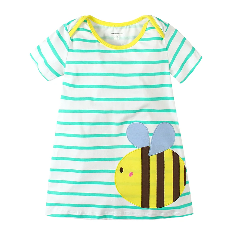 Детское Хлопковое платье в полоску на возраст 1-6 лет | Детская одежда и обувь