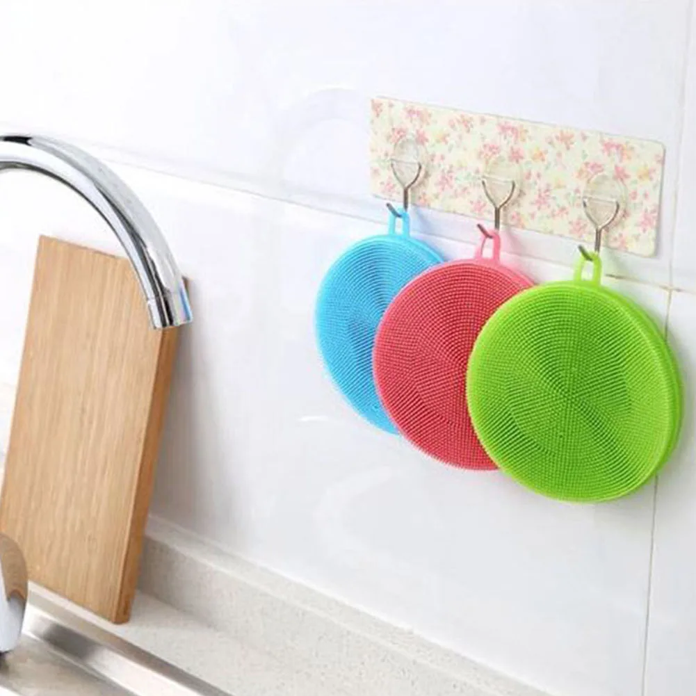 Многофункциональная Антибактериальная силиконовая губка чистящая кухонная