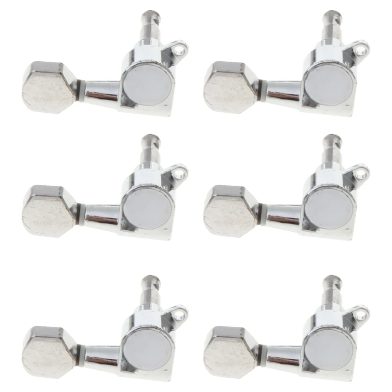 

1Set 6R Square Guitarra Peg Locking String Guitar Tuning Pegs Key Tuner Machine Head for STElectric Guitar