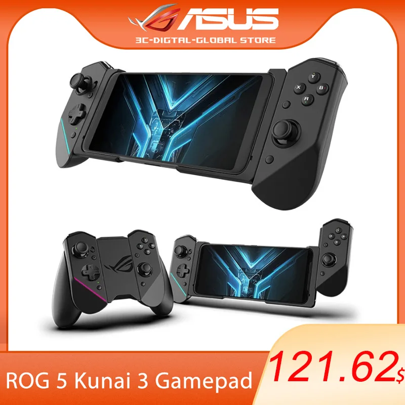 

Original ROG 5 Kunai 3 Gamepad For ASUS ROG Phone 5 Controller Slide Out Case Gaming Joystick With Game Handle for 5 5S PRO