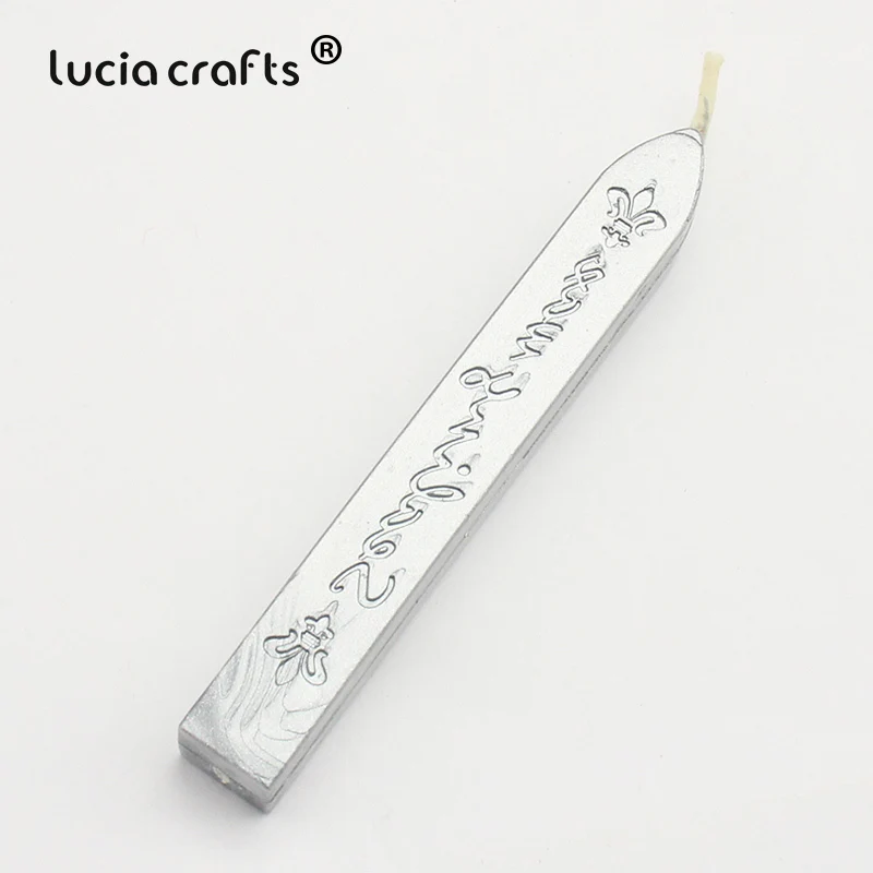 C1 Silver Распродажа! Lucia crafts 9*1,1*1,1 см красочные уплотнительные восковые палочки штамп воск для документов запечатывания 1 шт./лот I1108 - Цвет: C1 Silver