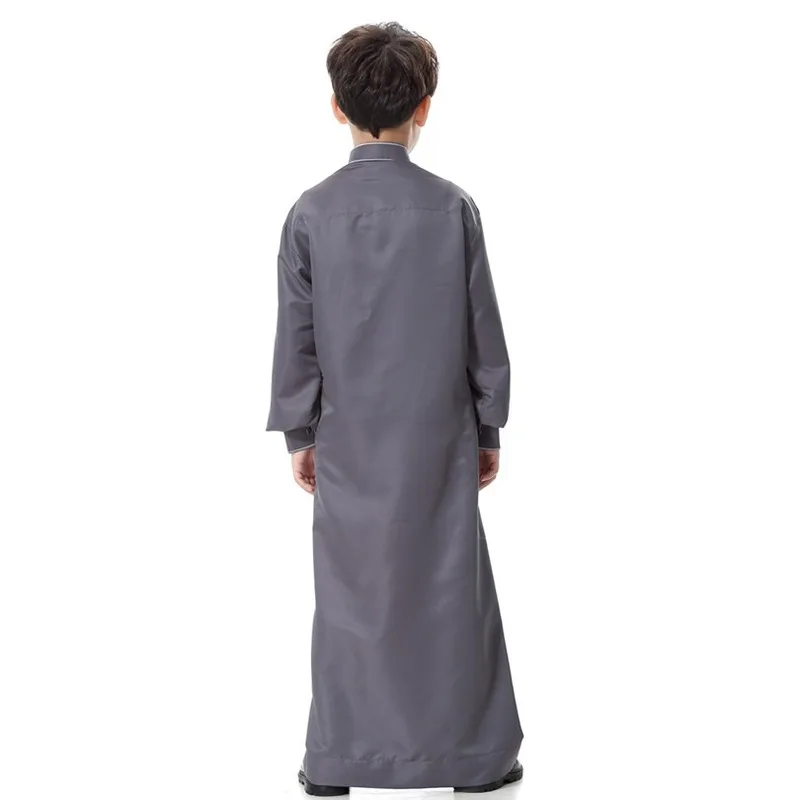 New Fashion High quality Muslim Islamic Clothing for Children Arabia Jubba Thobe plus size dubai boy's Kaftan Abaya clothing