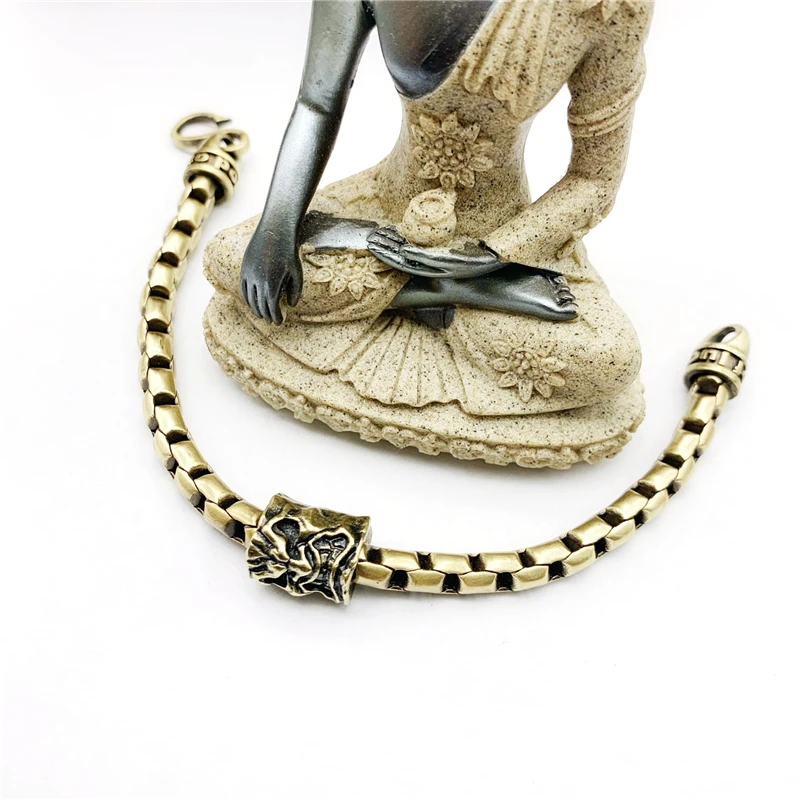 Браслет-цепочка латунный в готическом стиле для мужчин и женщин | Украшения
