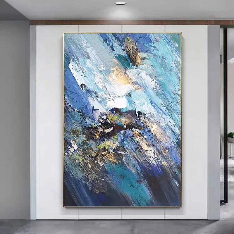 

Ручная роспись абстрактная картина маслом текстура стены Искусство Красочная картина минималистский декоративный современный на холсте д...