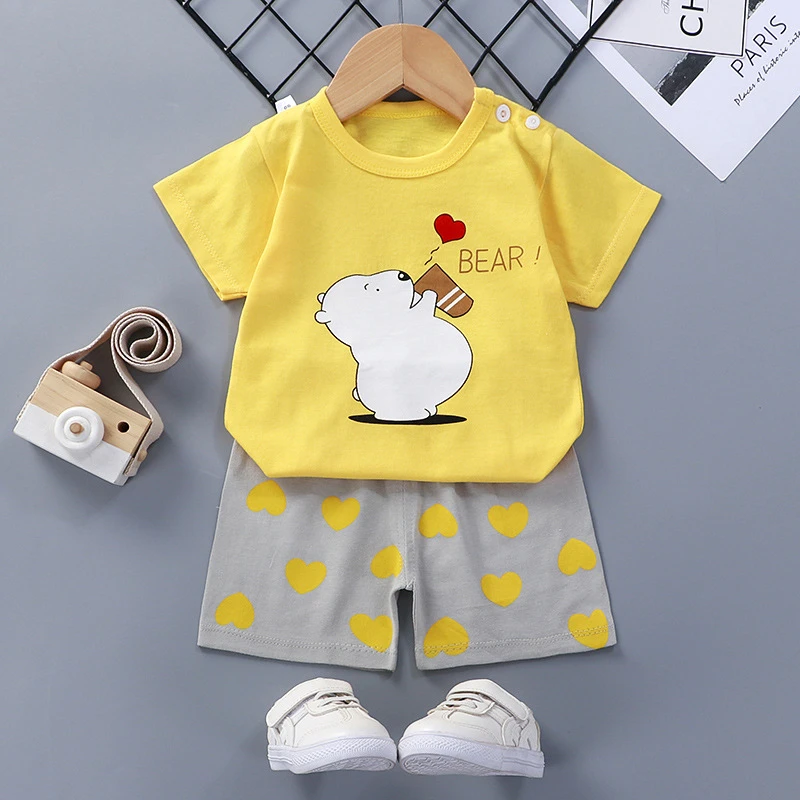 Детский комплект с жирафом модная детская одежда из 2 предметов Повседневный