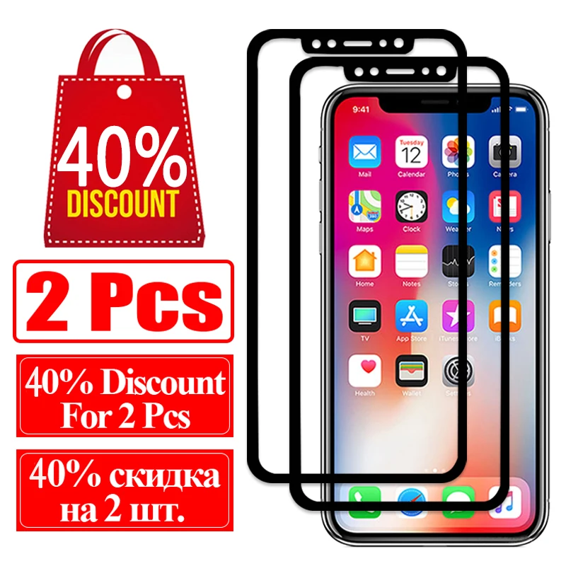9D Защитное стекло для apple iphone X 6 7 8 plus xr xs max Закаленное пленка aphone tremp 7plus защита