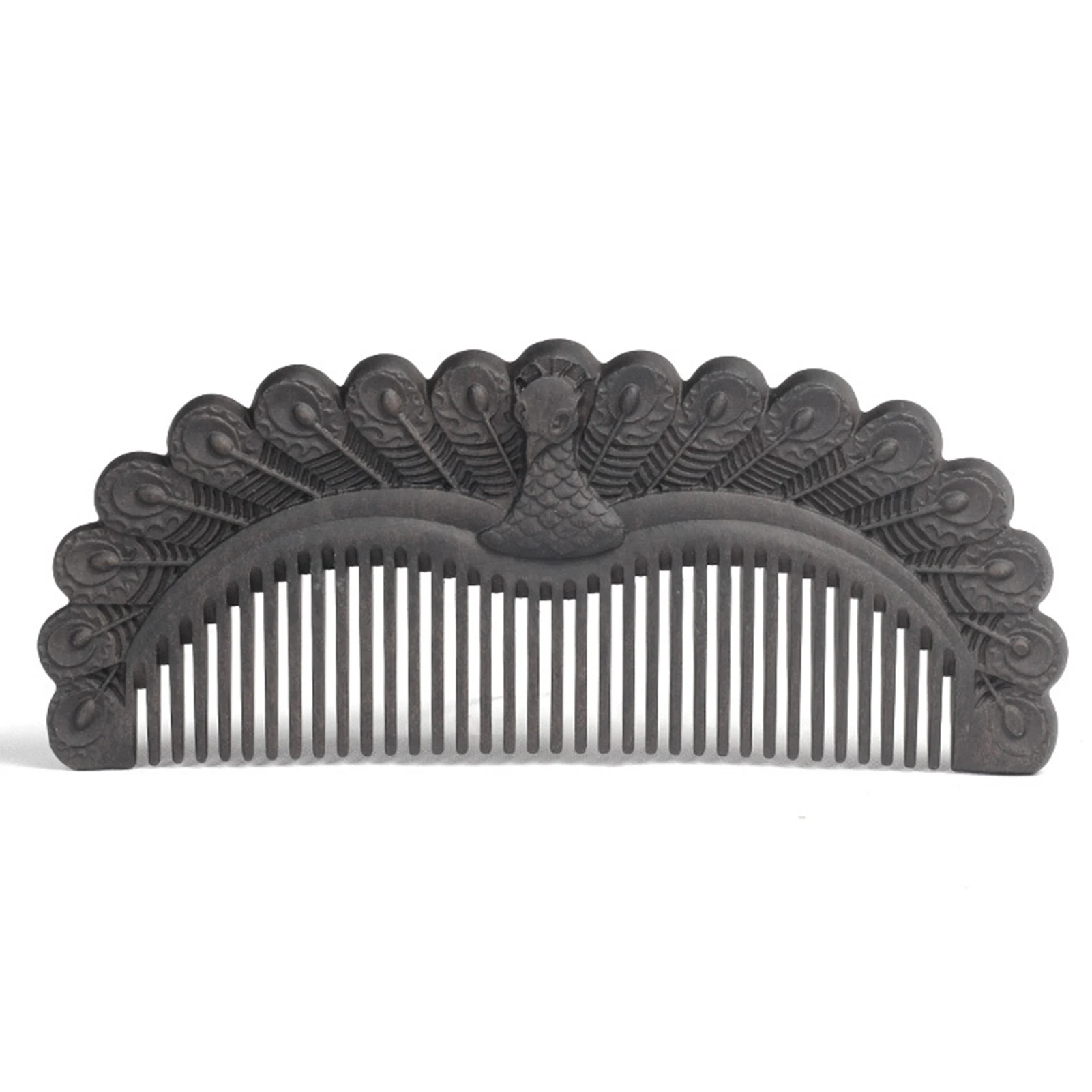 

Natural Sandalwood Wood Comb Anti-Static Exquisite Double Sided Carved Wooden Hair Comb Birthday Gift for Wife Mother DW