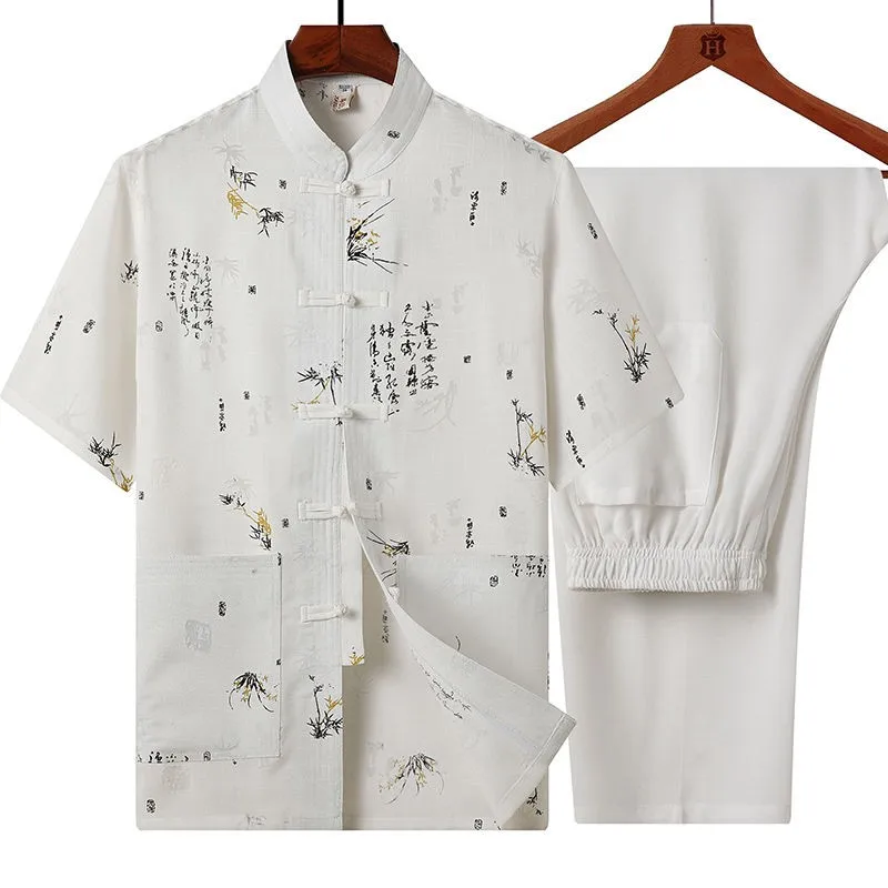 Классические мужские кожаные ботинки с вышивкой ушу Одежда платье в винтажном