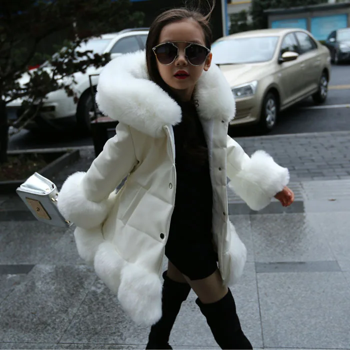 Детское меховое пальто для девочек зимняя теплая верхняя одежда | Детская и обувь