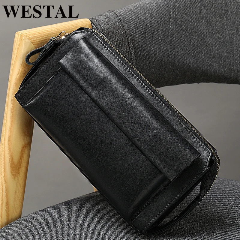 WESTAL горячие продажа кошелек мужской клатч натуральная кожа кошелёк мужские