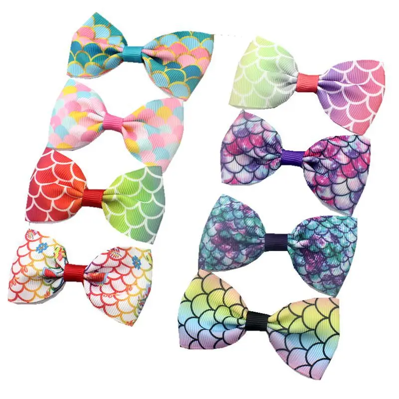 

30 Pcs Dog Cat Grooming Product Fish Scale Handmade Puppy Dog Cat Bow Ties For Small Medium Dog Ties Dog Grooming Accessories