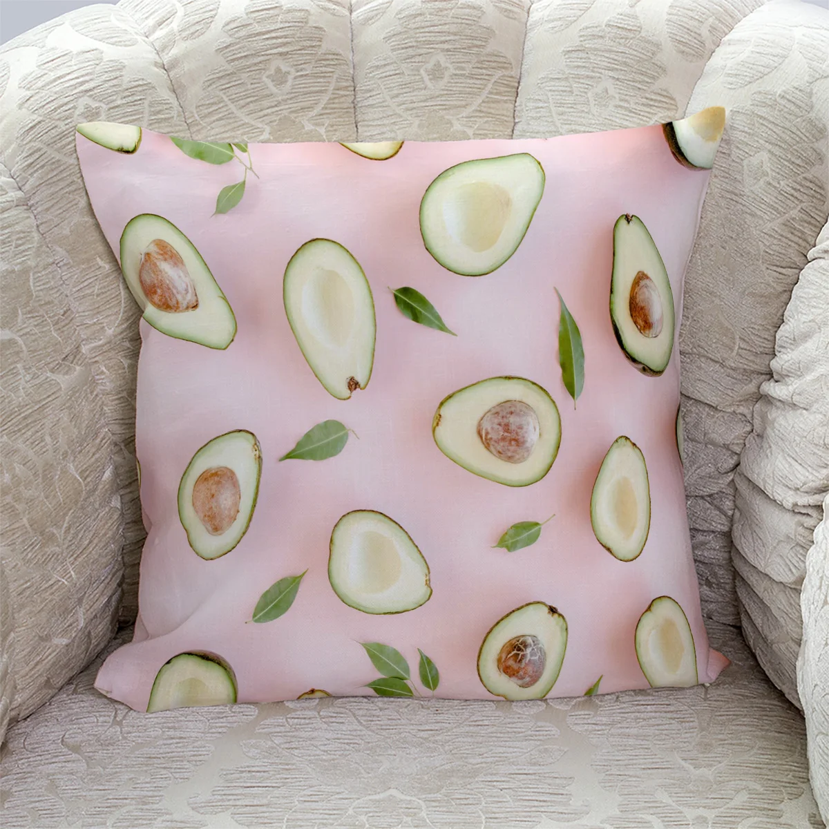 Авокадо Южноамериканская Груша фрукты Милая Двусторонняя плюшевая наволочка