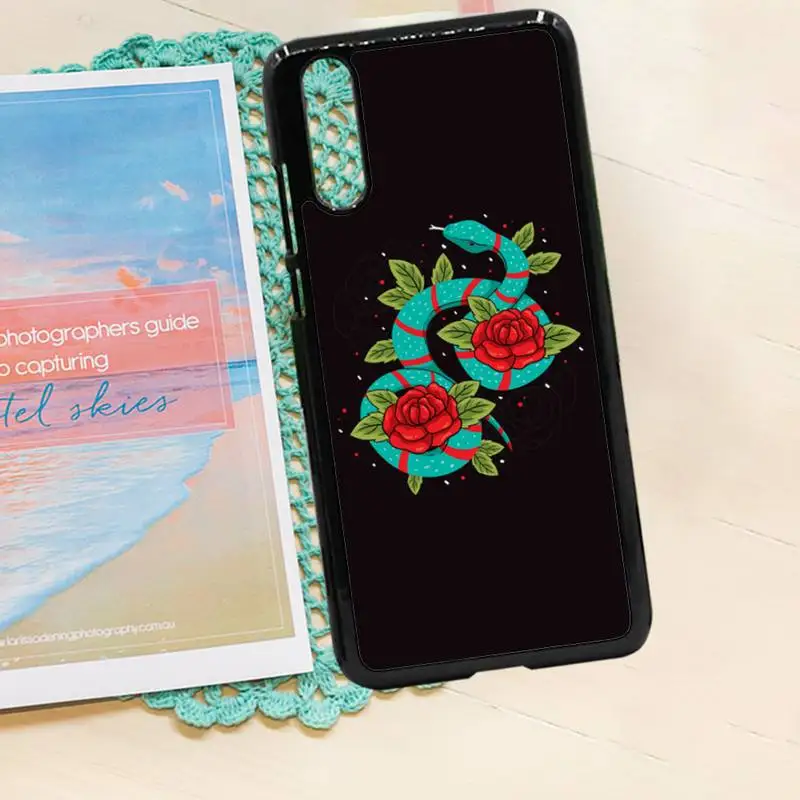 

Hand Snake Flower aesthetics pattern Phone Case PC for iPhone 11 12 pro XS MAX 8 7 6 6S Plus X 5S SE 2020 XR