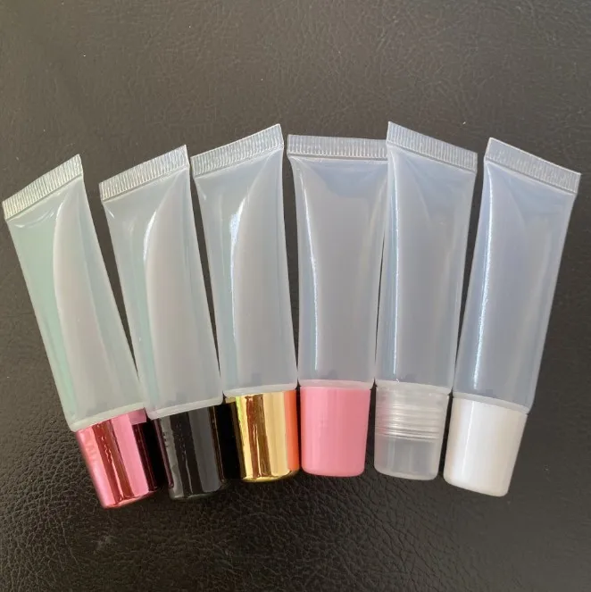 

Portable Silver Tubes Makeup Concealer Soft Box DIY Cosmetic Lipstick Lip Balm Tubes Empty Lip Gloss Lip Glaze Squeeze Container