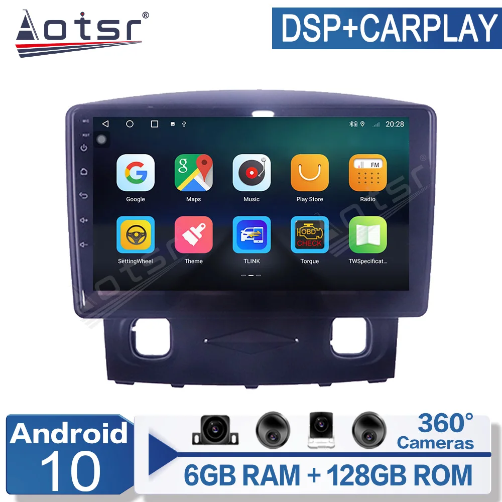 

6+128G Android 10 For Kuga 2008 Car Player Radio GPS Navigation Autostereo Multimedi