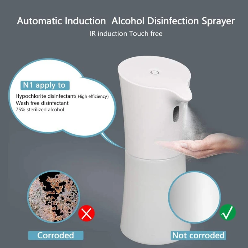 

Disinfectant Dispenser Touchless 400 Ml Mist Spray Dispenser Automatic Mist Spray Dispenser